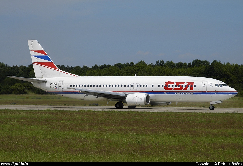 SA Czech Airlines – Boeing B737-4K5 OK-VGZ