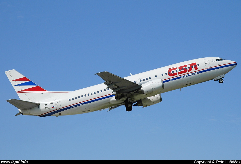 SA Czech Airlines – Boeing B737-4K5 OK-VGZ