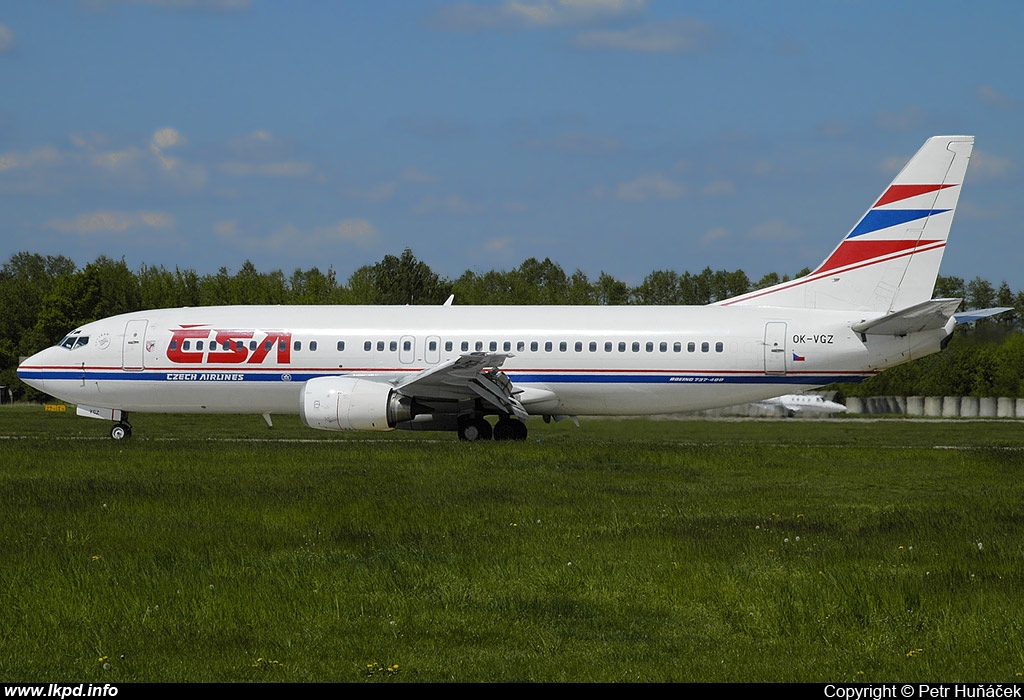 SA Czech Airlines – Boeing B737-4K5 OK-VGZ