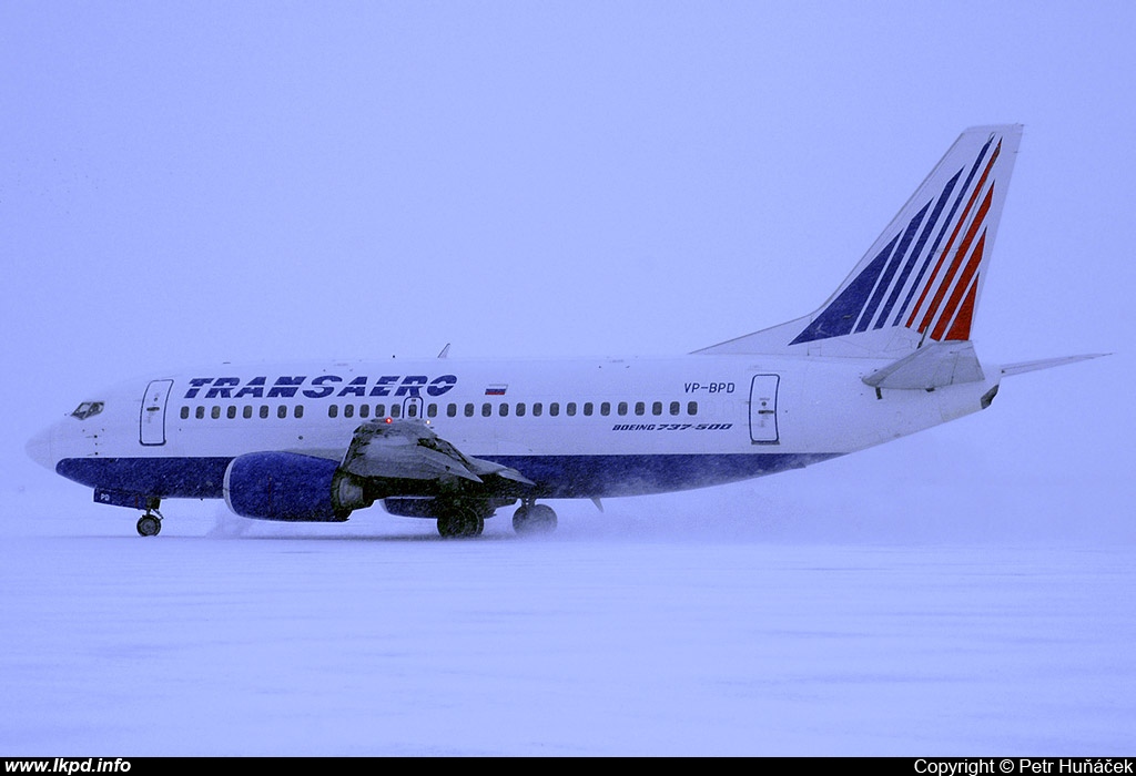 Transaero Airlines – Boeing B737-5K5 VP-BPD