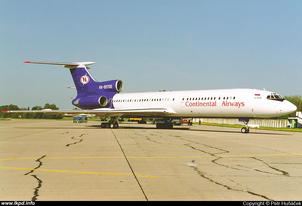 Continental Airways – Tupolev TU-154M RA-85760