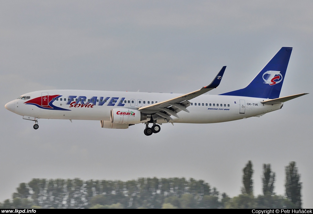 Travel Service – Boeing B737-86N OK-TVK