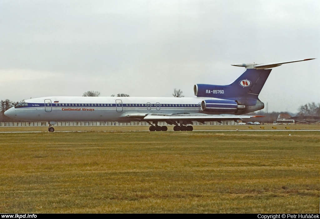 Continental Airways – Tupolev TU-154M RA-85760