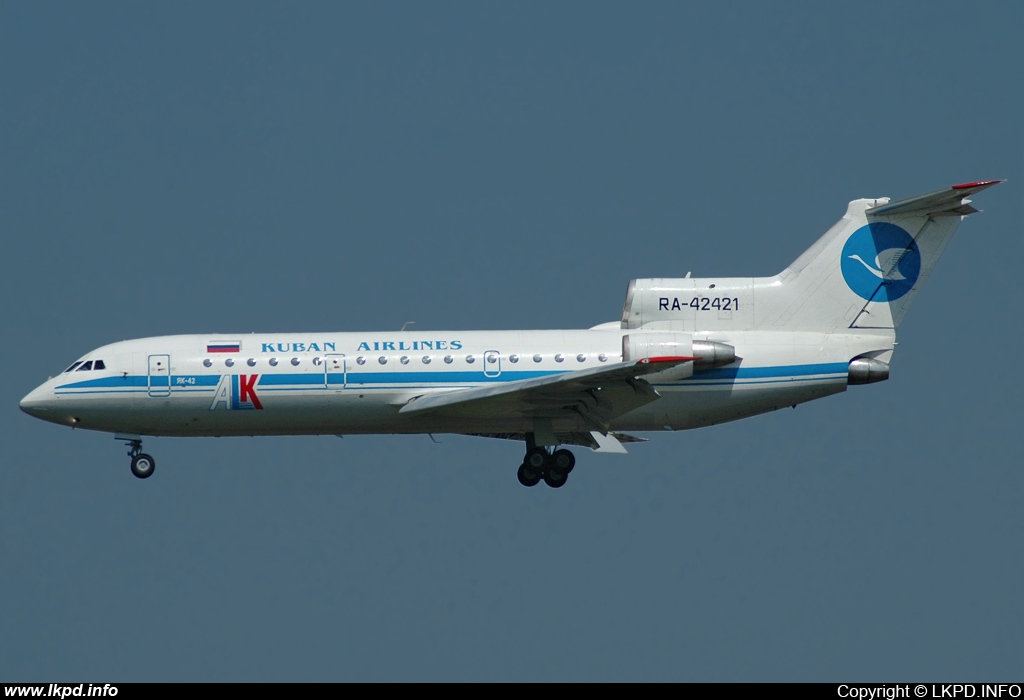 Kuban Airlines – Yakovlev YAK-42D RA-42421